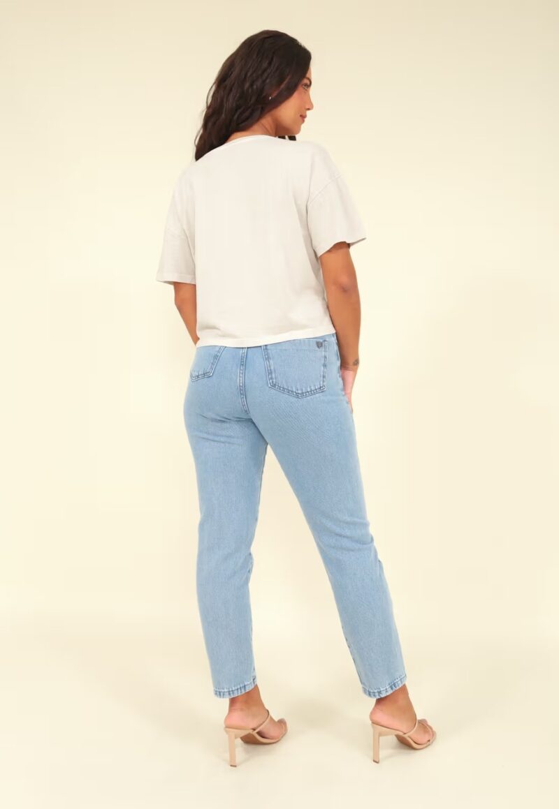 CALÇA JEANS MOM AZUL CLARO - Image 3