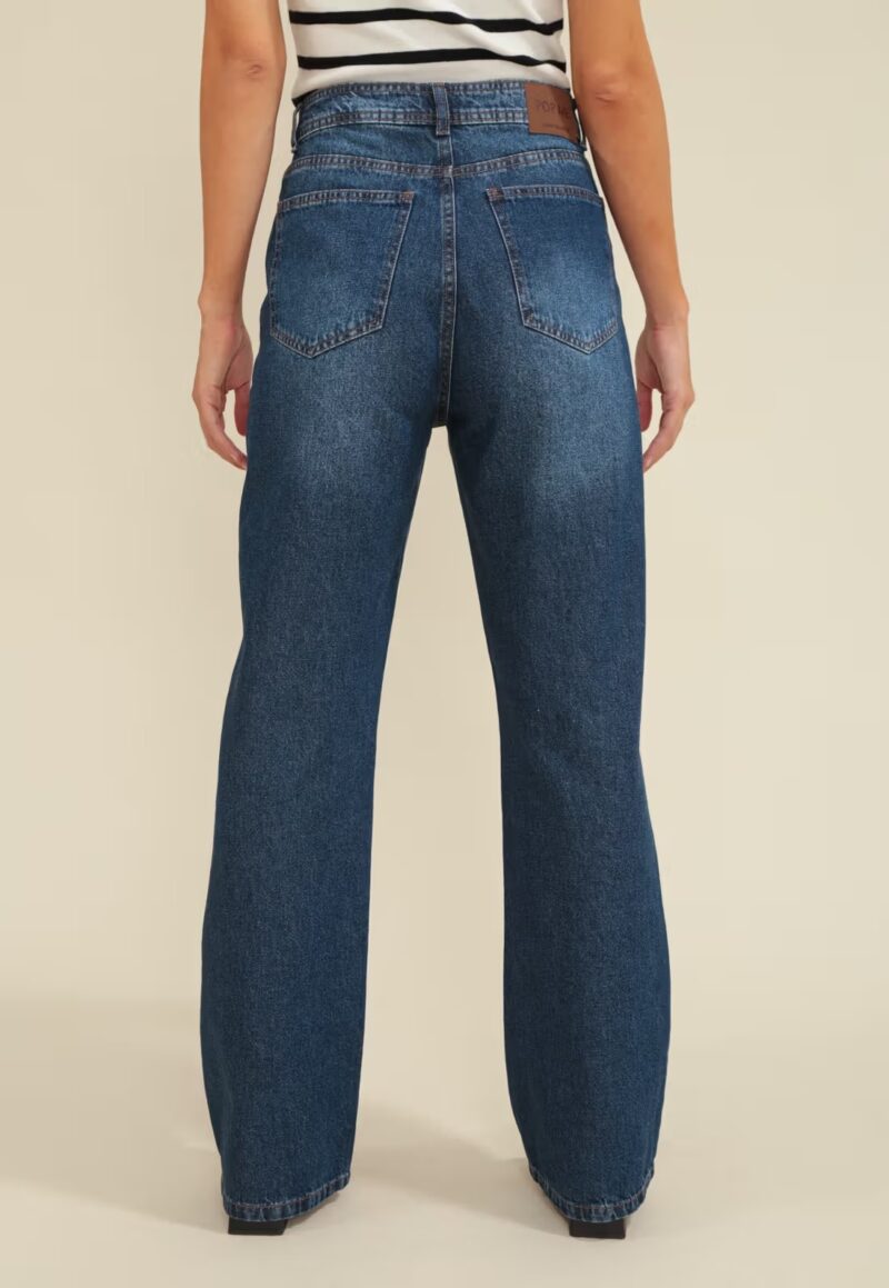 CALÇA JEANS RETA AZUL ESCURO - Image 2