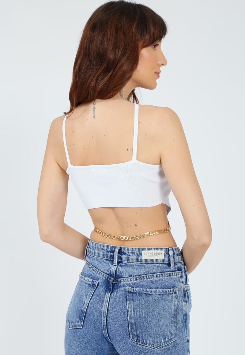 CROPPED TRICOT FRENTE ÚNICA CORRENTE - Image 3